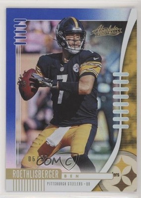 2019 Panini Absolute Blue Spectrum 6/50 Ben Roethlisberger #16 fl4