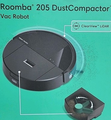 NEW iRobot Roomba 205 DustCompactor Vac U112020 Robotic Vacuum Cleaner