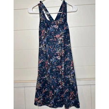 Kyodan Outdoor Athletic Dress Blue Floral, Built In Bra, Dress Size SMALL, NWT!