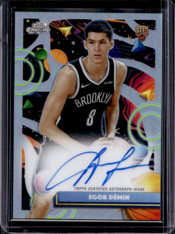 2025-26 Topps Cosmic Chrome Egor Demin Auto Autograph RC Rookie #CCA-ED Nets