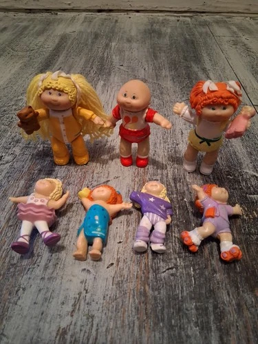 Vintage Cabbage Patch Doll Posable Figurines (Lot Of 7) CPK XAVIER ROBERSTS