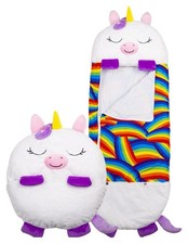 Happy Nappers Medium Shimmer/White Unicorn Pillow & Sleepy Sack