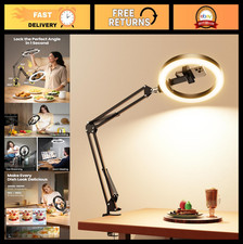 10" Ring Light with Tripod Stand Phone Holder for Video, Zoom, Live Streaming
