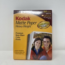 Kodak Photo Paper Inkjet Non-Glare 8-1/2 X 11" Heavy Weight 50 Sheets Total New