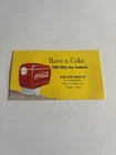 Vintage Coca-Cola “Have a Coke” Drive-In Promo Card Blue Star Drive Inn Rare