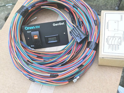 #ad ONAN 75#x27; HARNESS 8 PIN PLUG amp; SILENT REMOTE GAS START SWITCH PANEL HOUR METER $189.20