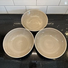 Royal Doulton Gordon Ramsay Taupe Maze 7" Soup or Cereal Bowls Lot Set Of 3 EUC