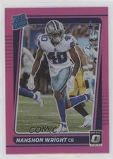 2021 Panini Donruss Optic Rated Rookie Pink Prizm Nahshon Wright #285 0tj4