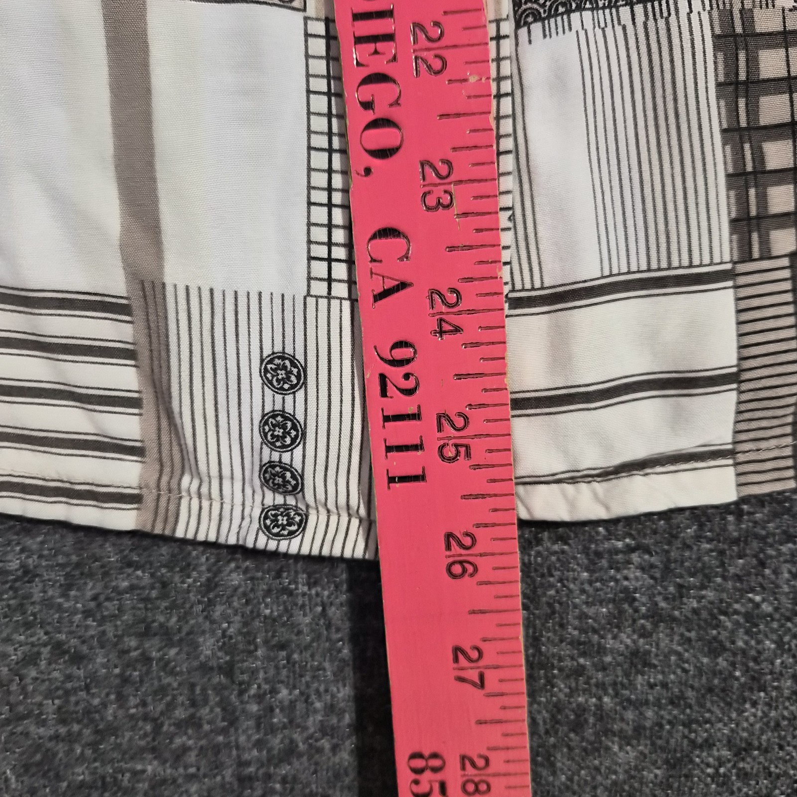 80-90s Pendleton Geometric Patchwork Rayon button… - image 7