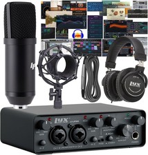22 USB Audio Interface Recording Bundle w, Cardioid Condenser Mic, Studio
