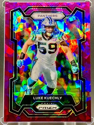 2023 Panini Prizm - Purple Ice Prizm Holo Refractor #43 Luke Kuechly /225