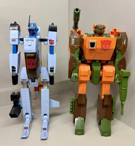 Roadbuster & Whirl 1985 G1 Transformers Vintage Hasbro Action Figures  **READ**
