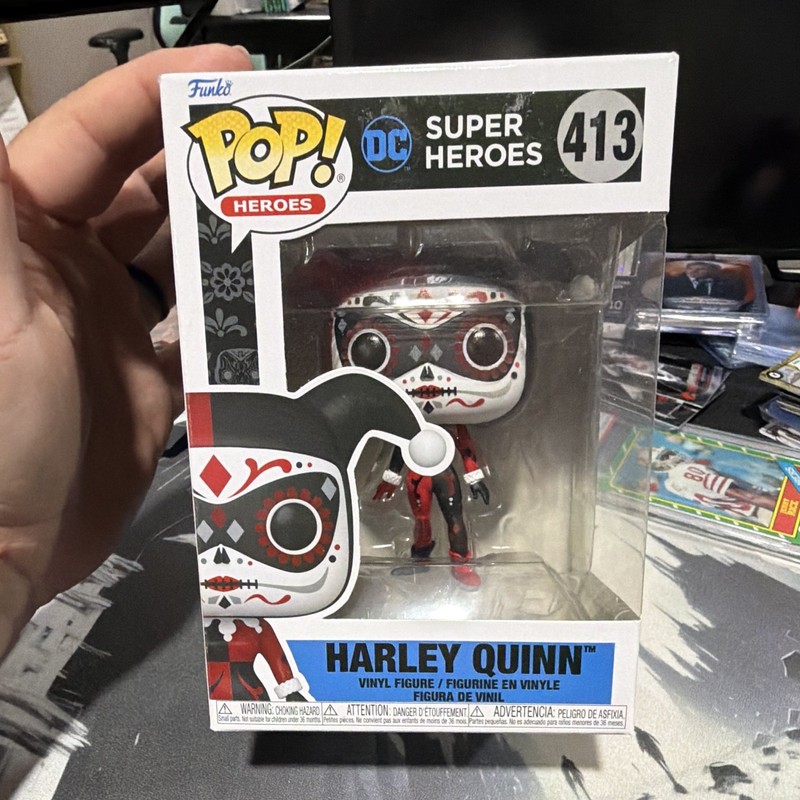Funko Pop! Vinyl DC Super Heroes Harley Quinn Dia De Los DC Figure #413