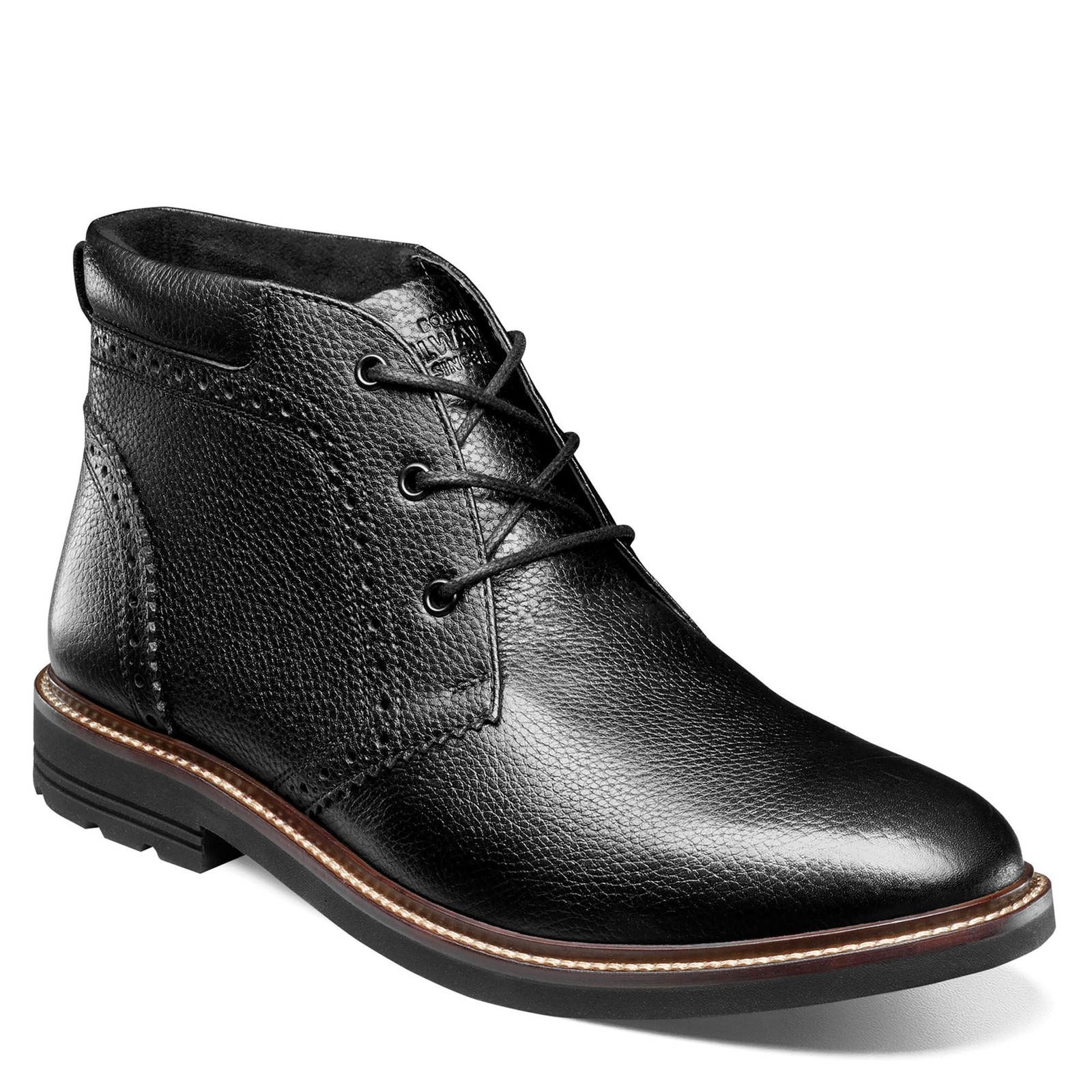 Мужские ботинки Nunn Bush Ozark II с однотонным носком Chukka 9 3E US - черный