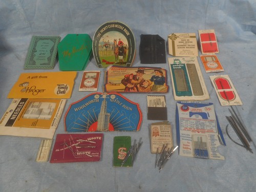 Vintage sewing and machine needles lot