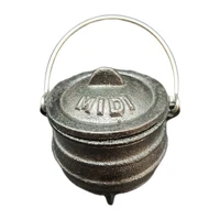 Cast Iron Potjie Pot Mini South African 3-Legged Cauldron Dutch Oven MIDI