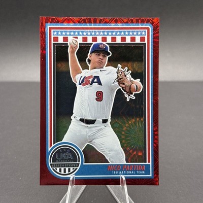 2025 Panini USA Stars & Stripes AJ Gracia Red Fireworks /225 Rookie