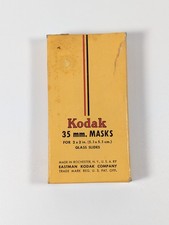 Vintage Kodak 35mm Slide Masks for 2"x2" Glass Slides , Box of 50 Vtg