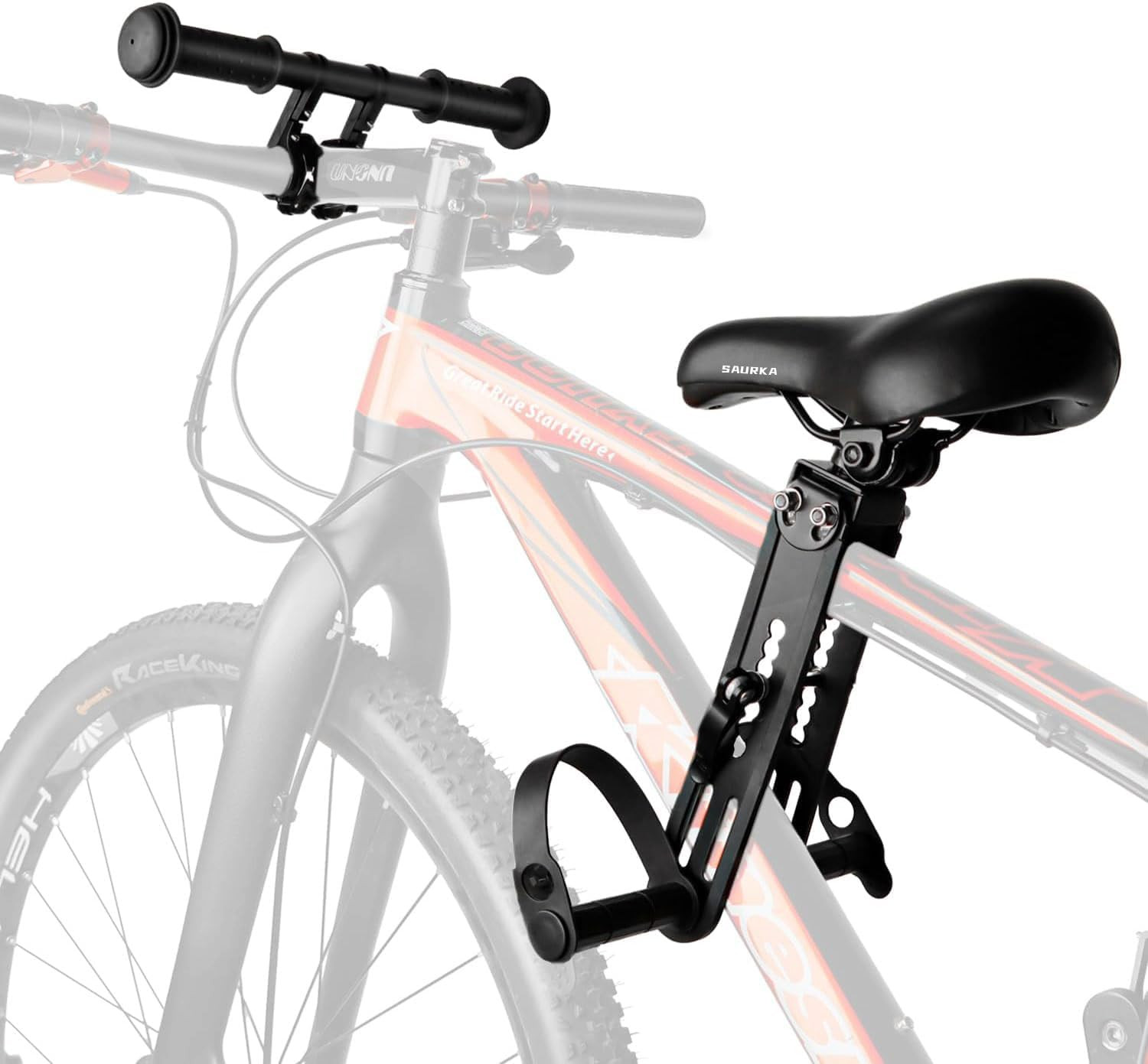 Kid Bike Seat Front Mounted and Handlebar for Mountain Bike Parent-Child Cycl...