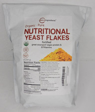 Micro Ingredients Organic Fortified Nutritional Yeast Flakes 2lb 32oz EXP 12/26