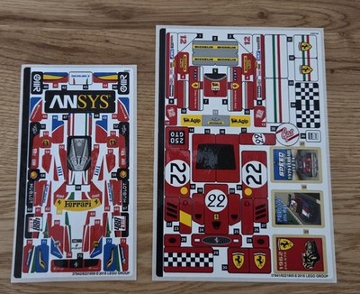 Lego 75889 Sticker Aufkleber Original Speed Champions Ferrari Ultimate Garage