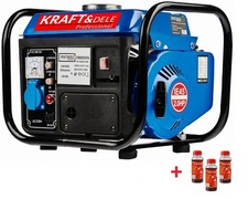 Benzin Stromaggregat 1200W 12V + 230V  Stromgenerator 2PS 2-Takt + 300ml &Ouml;l