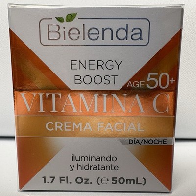Bielenda Energy Boost Vitamin C Face Cream 50ml   Day & Night, Age 50+