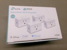 Kasa Smart Wi-Fi Plug Mini Outlet 4-Pack White Alexa Google New