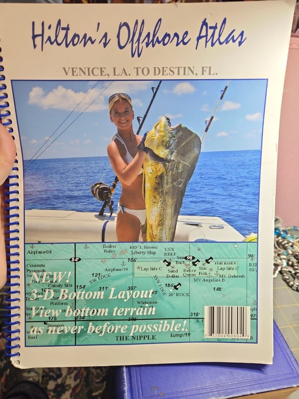 Hilton's Offshore Atlas Venice LA to Destin FL Spiral Bound Book 2005
