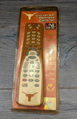 One For All Texas Longhorns Universal Remote Control NEW TV DVD VCR - [B-17]