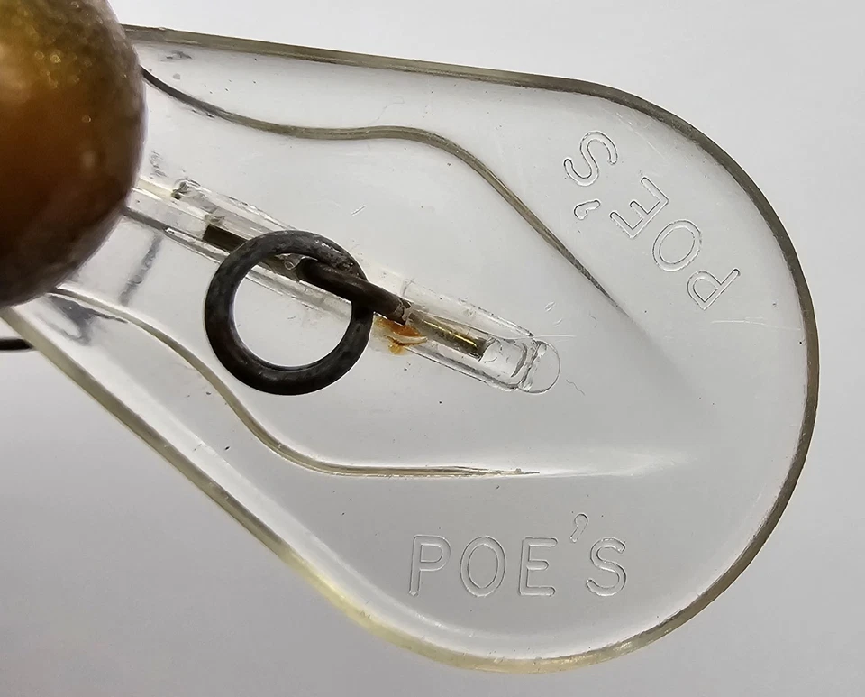 Señuelo de pesca vintage Poe's de madera Crankbait Deep Diver hecho en EE. UU. Foto 4 de 4