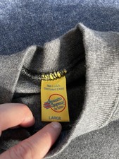 Vintage 90s Tultex Blank Sweatshirt USA Made Charcoal Minimalist Workwear Large
