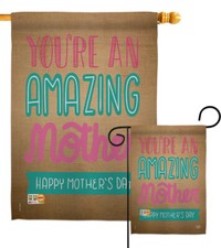 You're an Amazing Mother Garden Flag Mother's Day Family Gift Yard House Banner