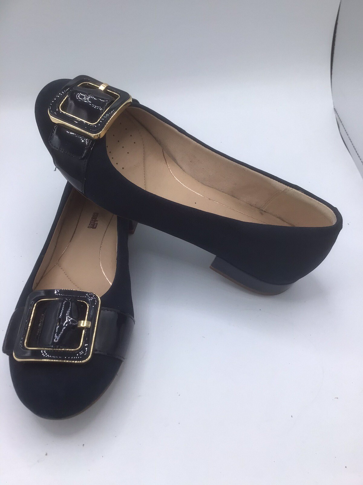 Ladies Clark’s Navy Shoes Size 6 D eBay