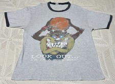 Vtg 90s Taz Warner Bros Tasmanian Devil Basketball Foul Mood T-shirt