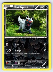 Poochyena 53/119 2014 Phantom Forces Pokemon Card TCG Reverse Holo Common - VLP