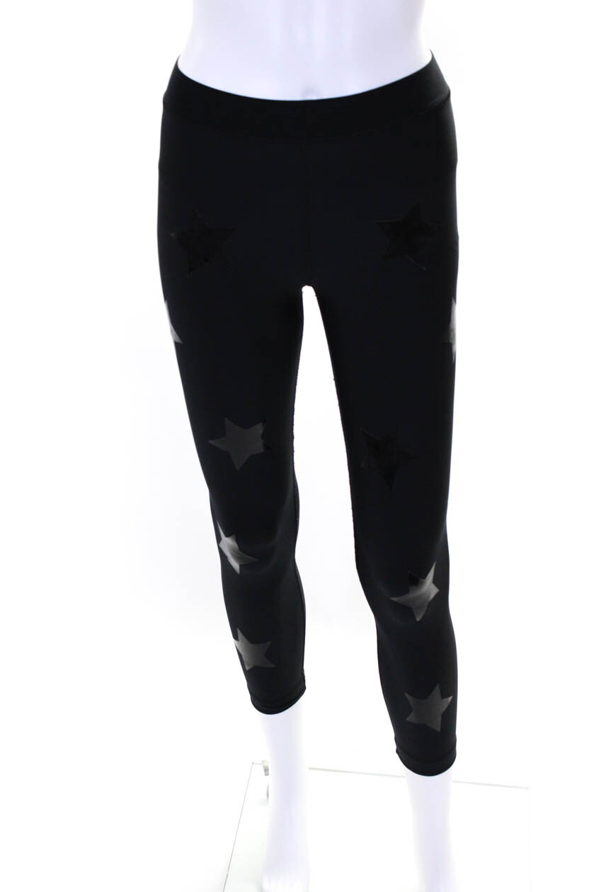 Ultracor Women's High-Rise Star Print Black Active Leggings Size S