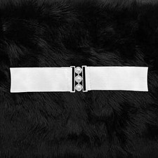 Womens 2 Inch Wide Buckle Elastic Clasp Cinch Dress Waist Belt Sizes 6-24