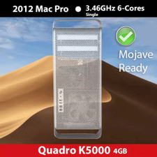 2012 Mac Pro  3.46 GHz 6-Cores  64GB RAM  1TB SSD  Quadro K5000 4GB