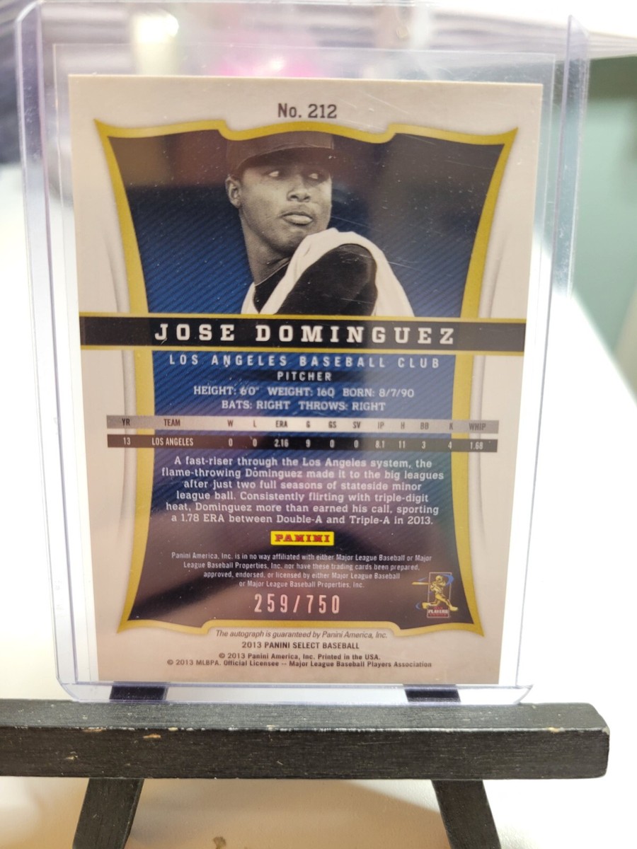 Jose Dominguez Rookie 259/750 2013 Panini Select Auto | eBay
