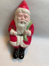 Vtg Celluloid Santa Claus Christmas Decoration Japan 3.5" Tall D