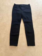 Ladies black jeans; d. jeans brand; black color; stretch; Size 12