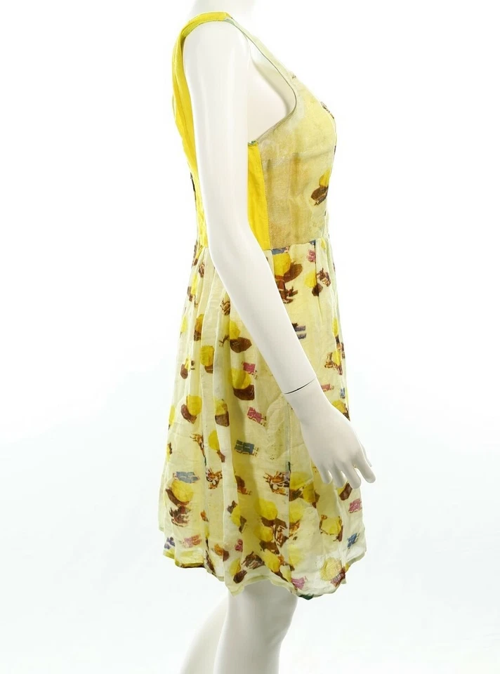 Vestido de sol Plenty by Tracy Reese 139203 amarillo sin mangas para mujer talla pequeña Foto 2 de 4