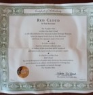Franklin Mint Collector Plate -  "RED CLOUD" By Tom Beecham  — photo 3
