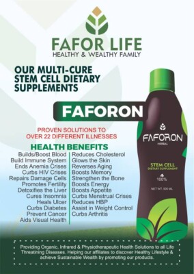 FAFORLIFE FAFORON HERBAL MEDICINE. BUILDS BLOOD, BOOST IMMUNE SYSTEM, REDUCE HBP