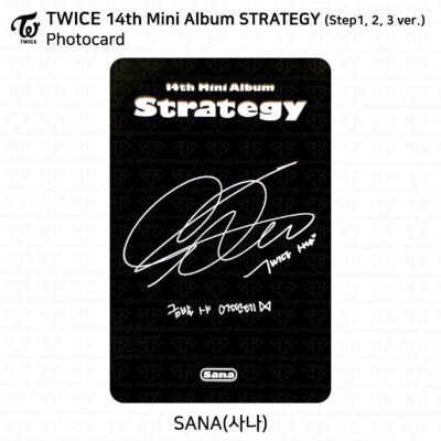 TWICE 14th Mini Album STRATEGY Step1,2,3,4 Photocard Postcard