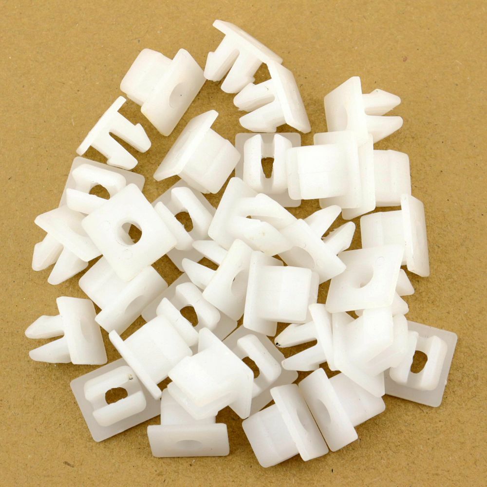 Lot De 100 Clips De Fixation Pare-chocs Nylon Pour Toyota - Référence OE 90189-06193, Blanc