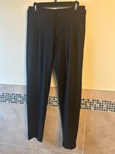 VINCE Black Double Pleat Front Trousers SZ 2 NWOT