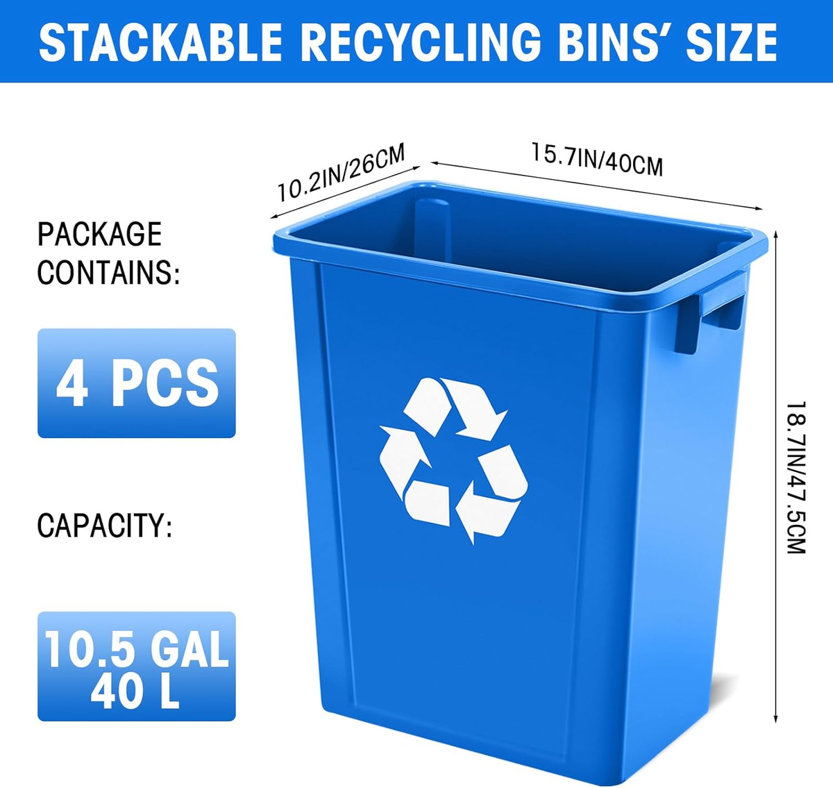 Stackable Recycling Bins