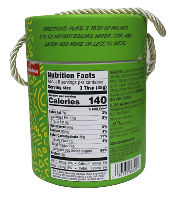 Teenage Mutant Ninja Turtles Hot Cocoa Mix 8 oz Chocolate Exp 6/27